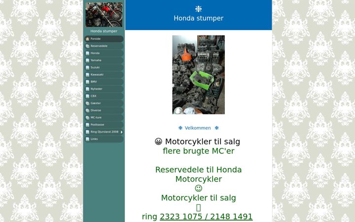 Screenshot of honda-stumper.dk