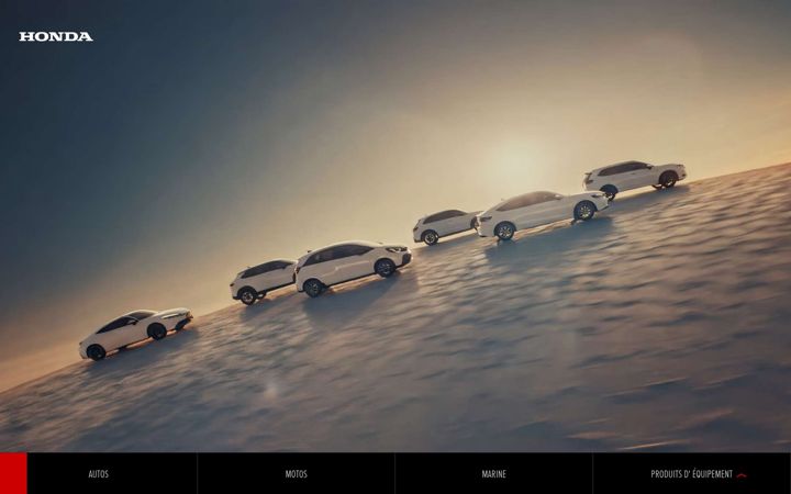 Screenshot of honda.fr