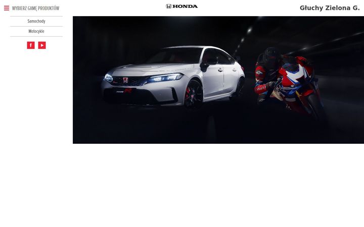 Screenshot of honda.zgora.pl