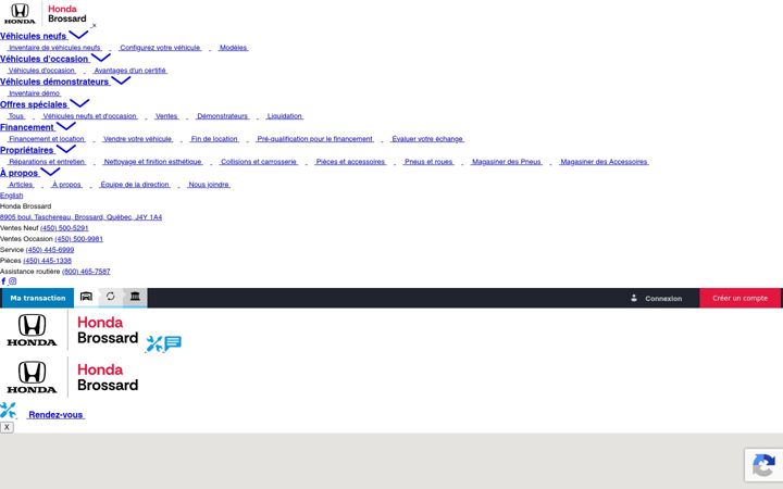 Screenshot of hondabrossard.com
