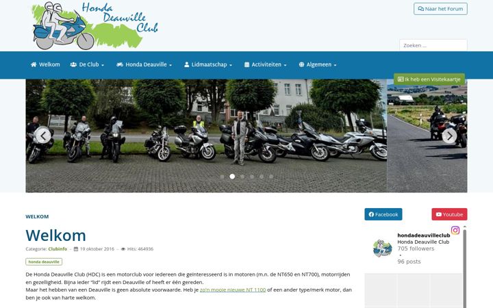 Screenshot of hondadeauvilleclub.nl