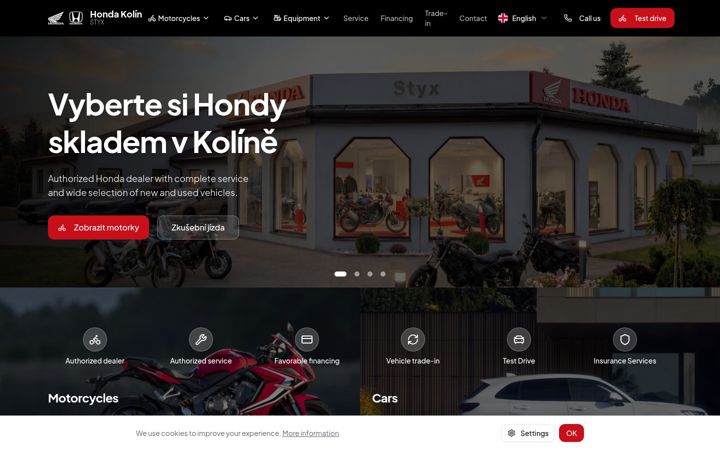 Screenshot of hondakolin.cz
