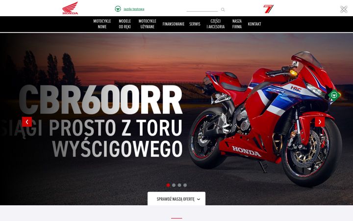 Screenshot of hondamotoseven.pl