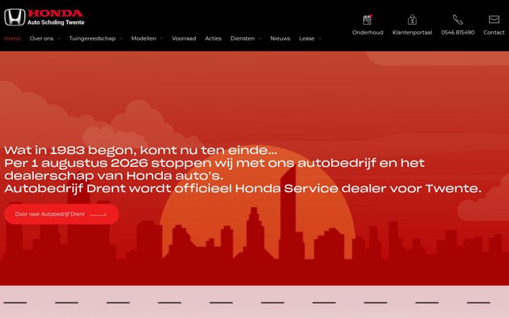Zrzut ekranu hondatwente.nl