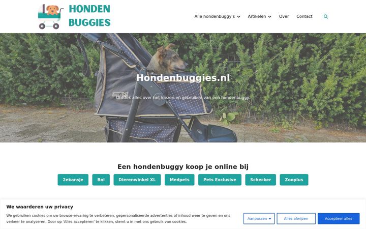 Screenshot of hondenbuggies.nl