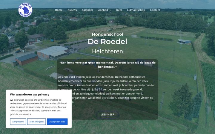 Screenshot of hondenschoolderoedel.be