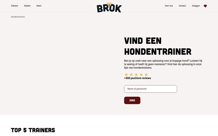 Screenshot of hondentrainers.com