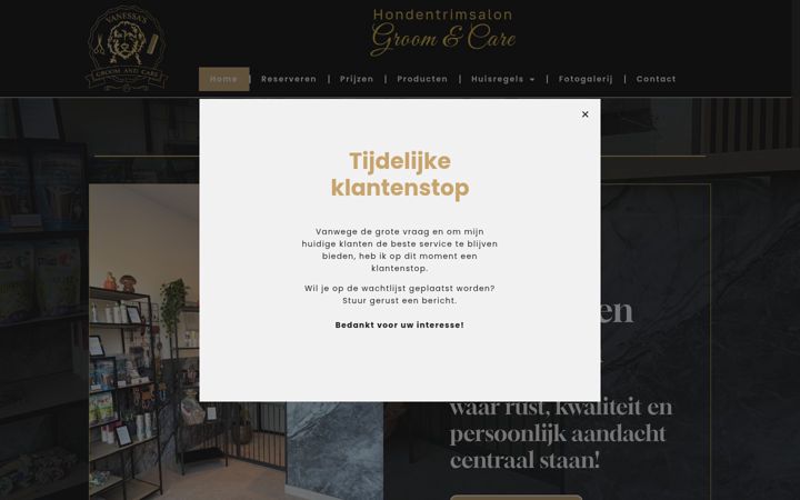 Screenshot of hondentrim.be