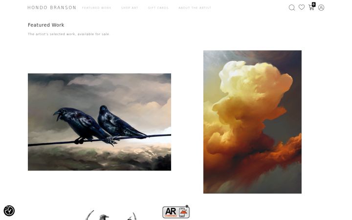 Screenshot of hondobranson.com