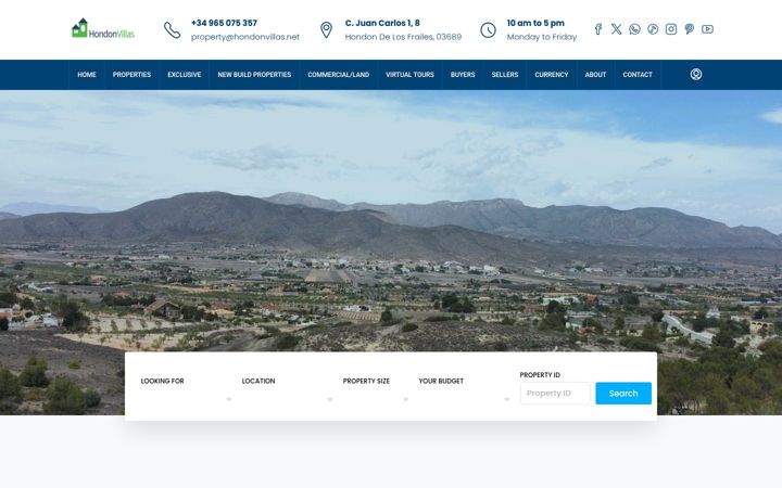 Screenshot of hondonvillas.net