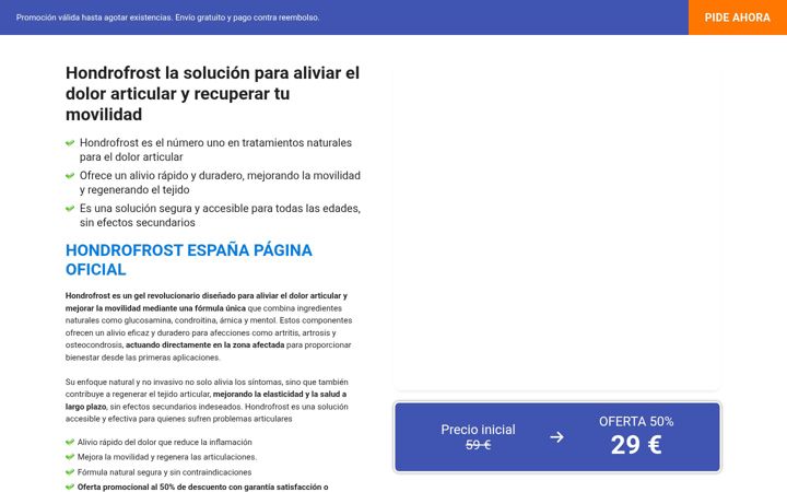 Screenshot of hondrofrostespana.com