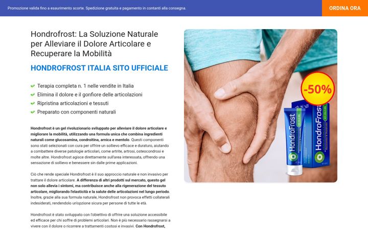 Screenshot of hondrofrostitalia.com