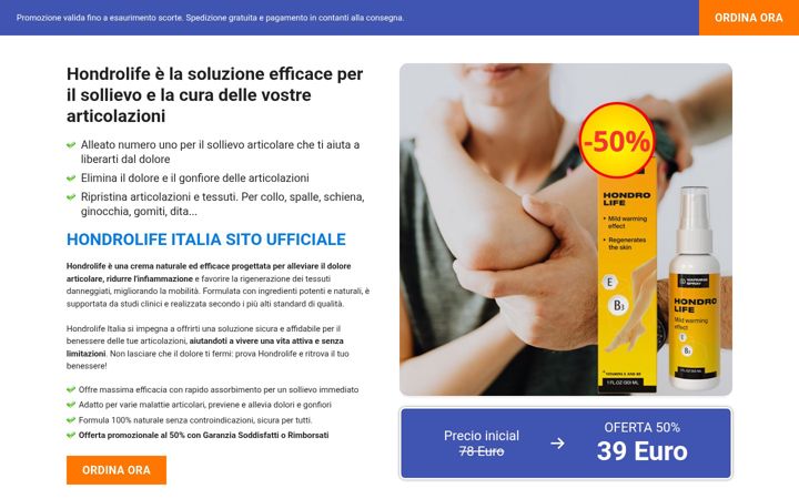 Screenshot του hondrolifeitalia.com