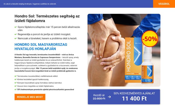 Skjermbilde av hondrosolmagyarorszag.com