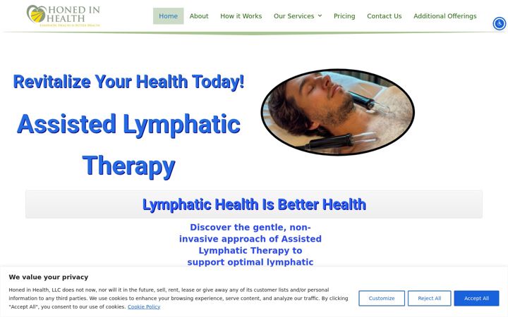 Screenshot of honedinhealth.com
