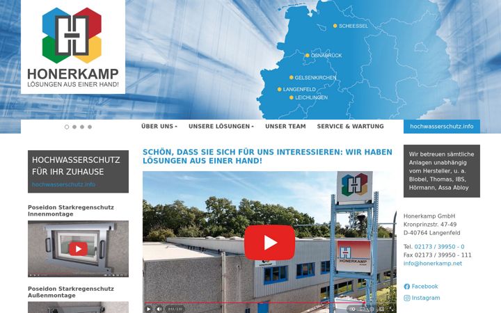 Screenshot of honerkamp.net