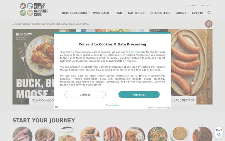 Screenshot of honest-food.net