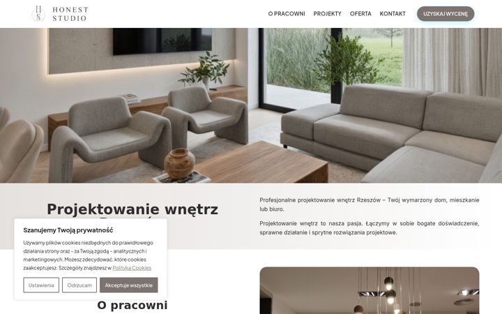 Screenshot of honest-studio.pl