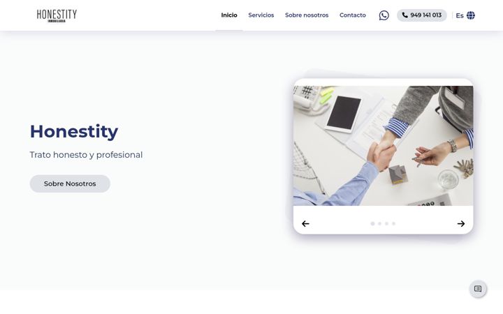 Screenshot of honestity.com.es