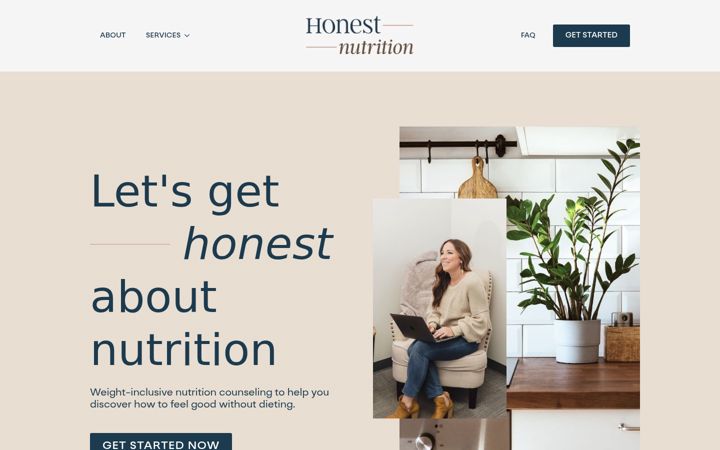 Screenshot of honestnutritionri.com