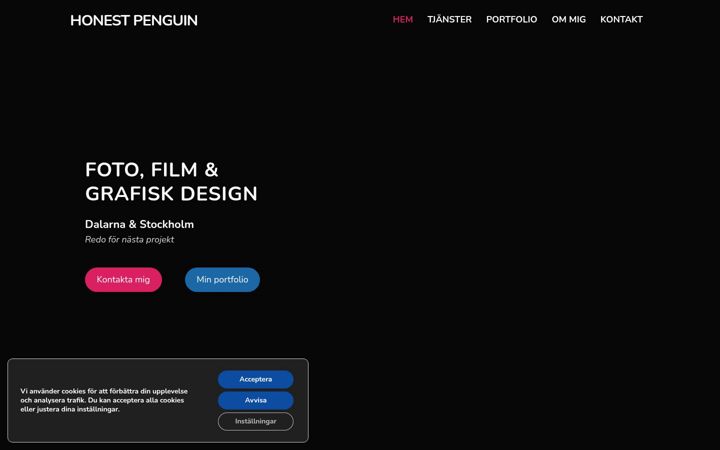 Screenshot of honestpenguin.se