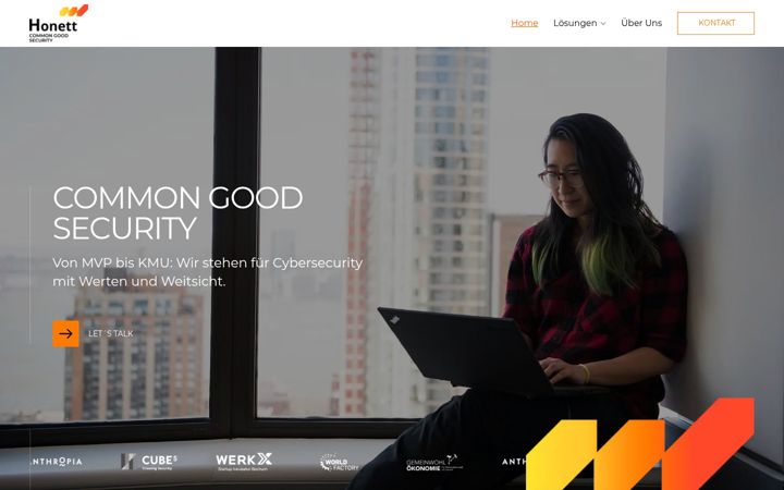 Screenshot of honett.de