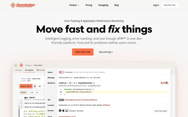 honeybadger.io