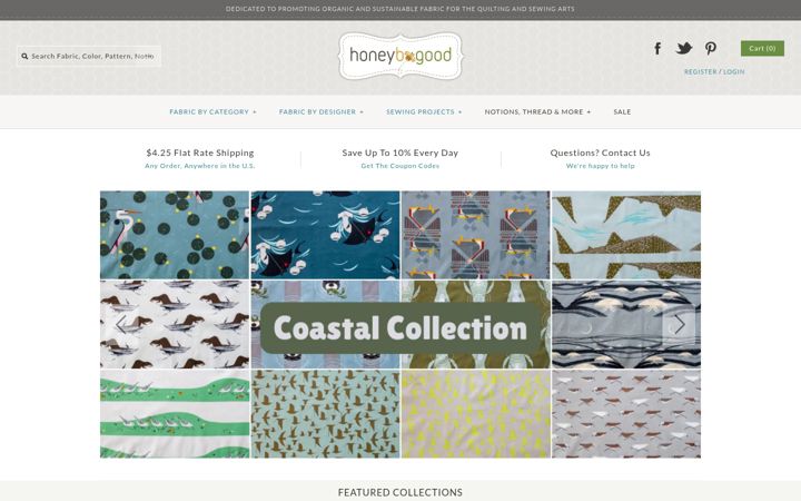 Screenshot of honeybegood.com