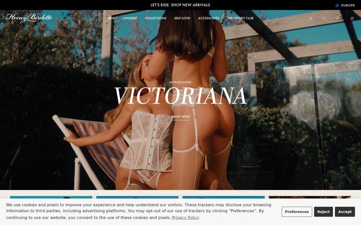 Screenshot of honeybirdette.com
