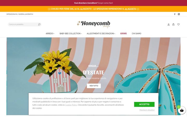 Screenshot of honeycombdesign.it