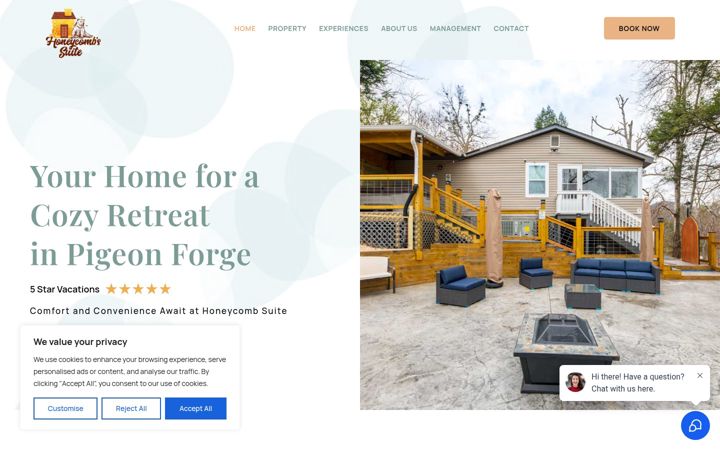 Screenshot of honeycombssuite.com