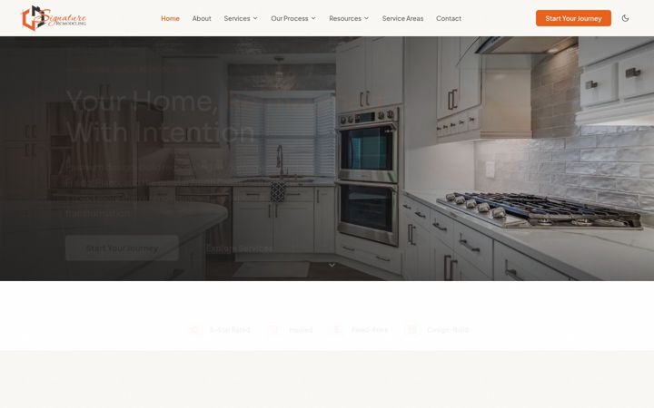 Screenshot of honeydoremodeling.com