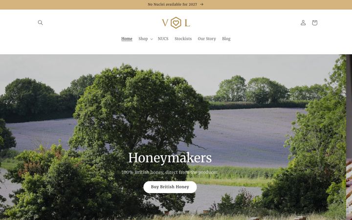 Screenshot of honeymakers.co.uk