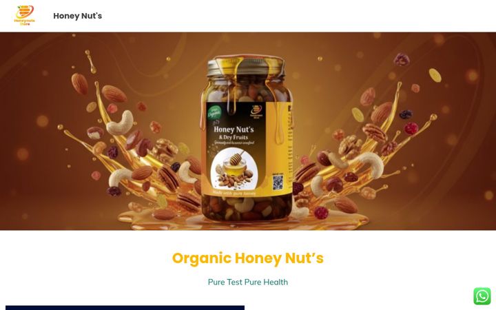 Screenshot of honeynuts.store