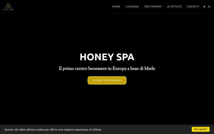Screenshot of honeyspa.org