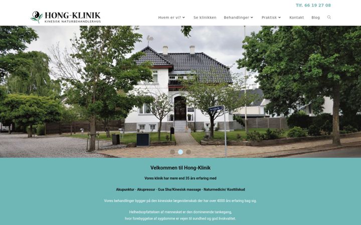 Screenshot di hong-klinik.dk