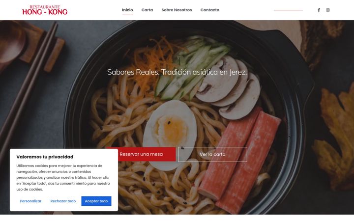 Screenshot of hongkongrestaurante.es
