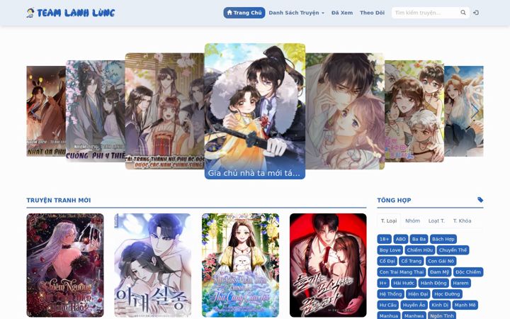 Screenshot of hongtruyentranh.com