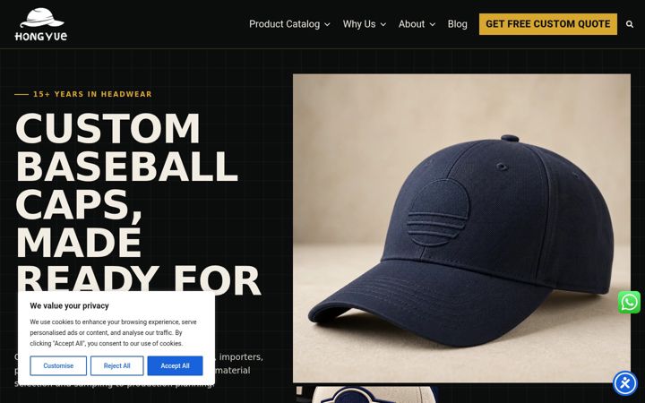 Screenshot of hongyuecap.com
