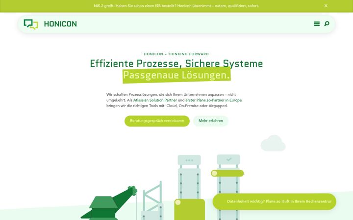 Screenshot of honicon.com