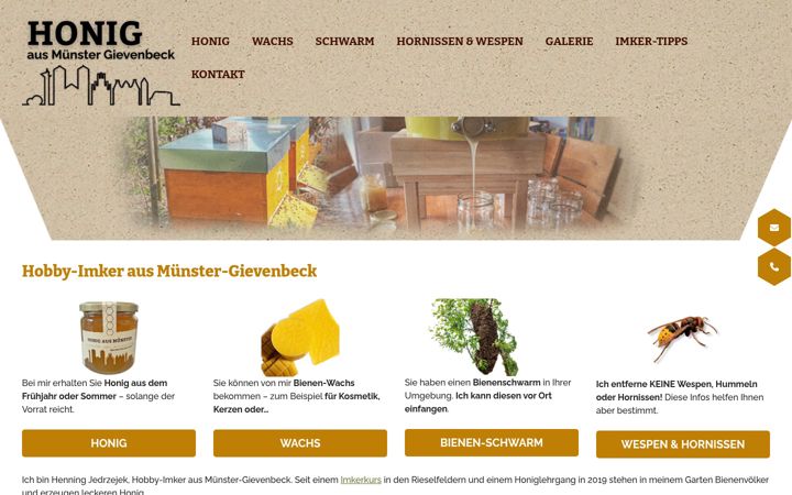 Screenshot του honig-aus-muenster-gievenbeck.de