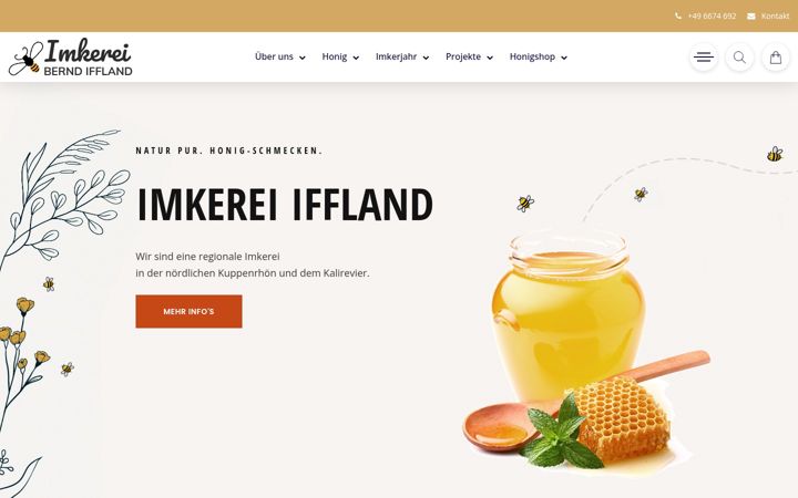 Screenshot of honig-schmecken.de