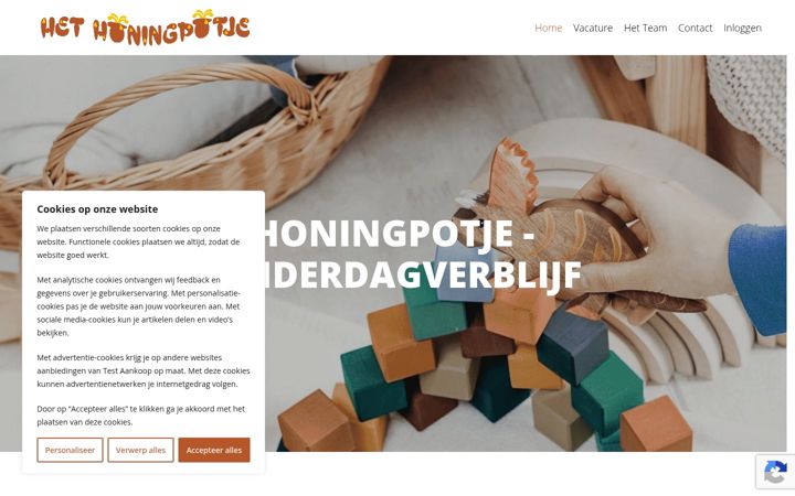 Screenshot of honingpotje.be