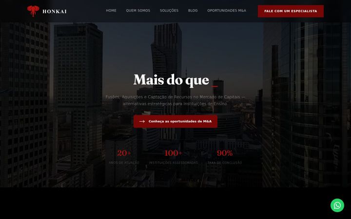 Screenshot of honkai.com.br