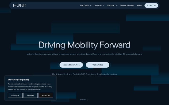Screenshot of honkforhelp.com
