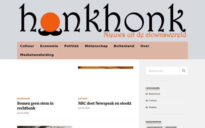 Screenshot of honkhonk.nl