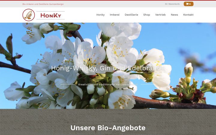 Screenshot of honky.at