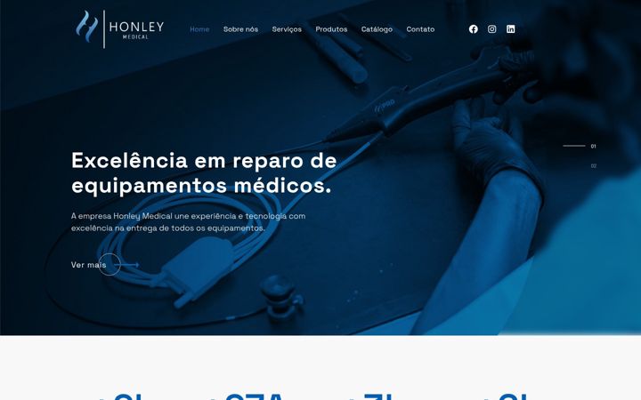 Screenshot of honley.com.br