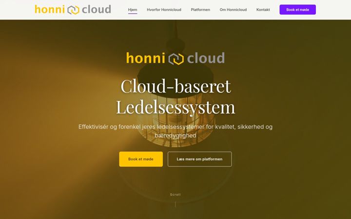 Screenshot of honnicloud.com