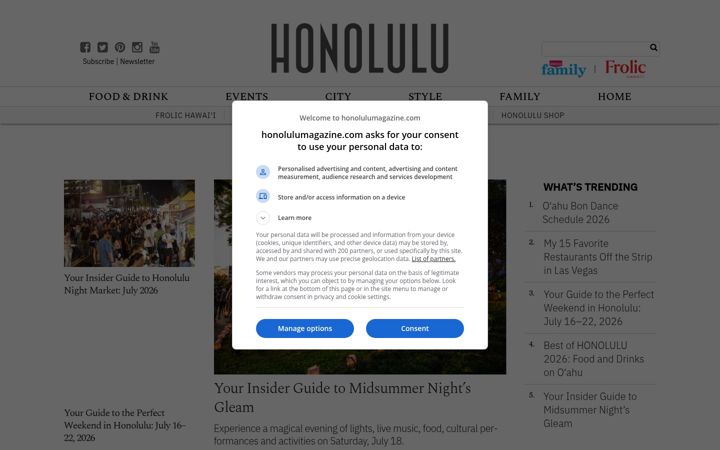 Screenshot of honolulumagazine.com